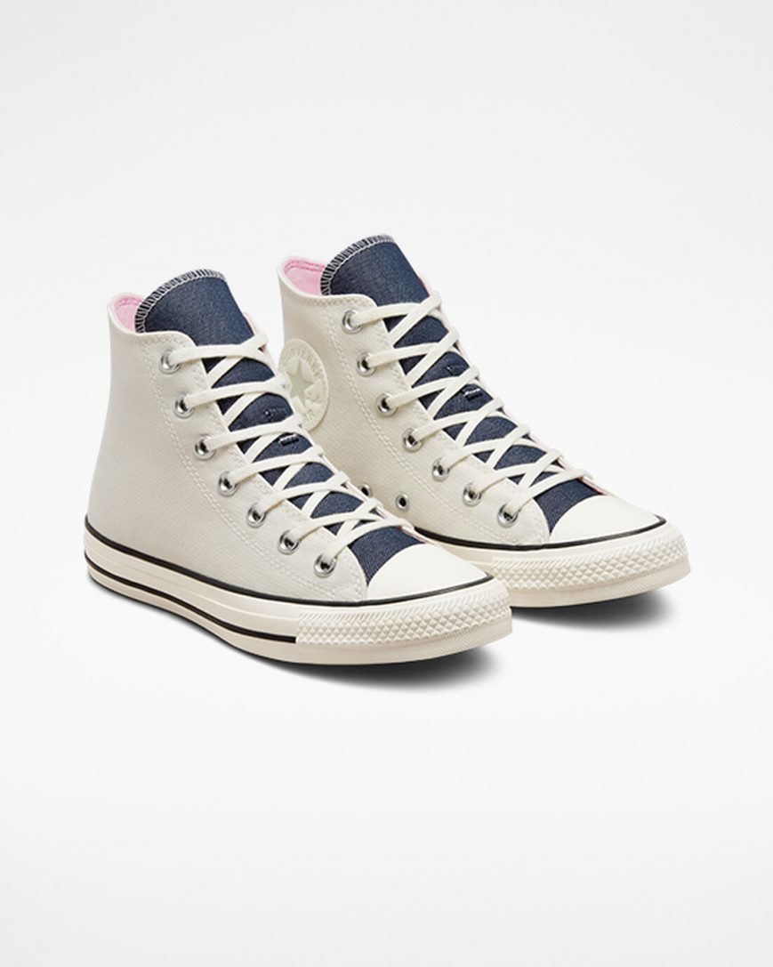 Zapatillas Altas Converse Chuck Taylor All Star Denim Mujer Beige Azul Marino Verde Oliva | PE P08LW7